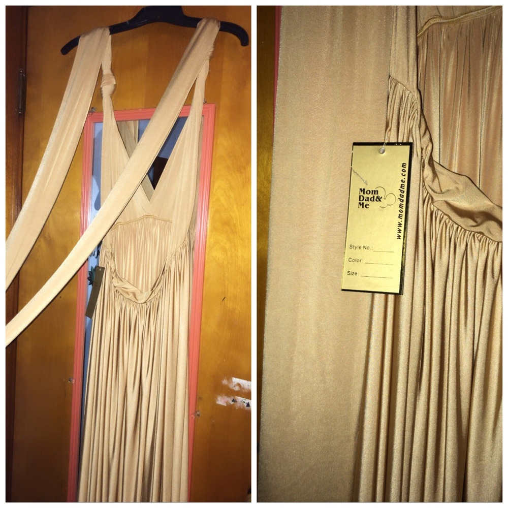 Women’s backless gown dress